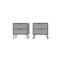 Manhattan Comfort Rockefeller 2-Drawer White Nightstand (Set of 2)